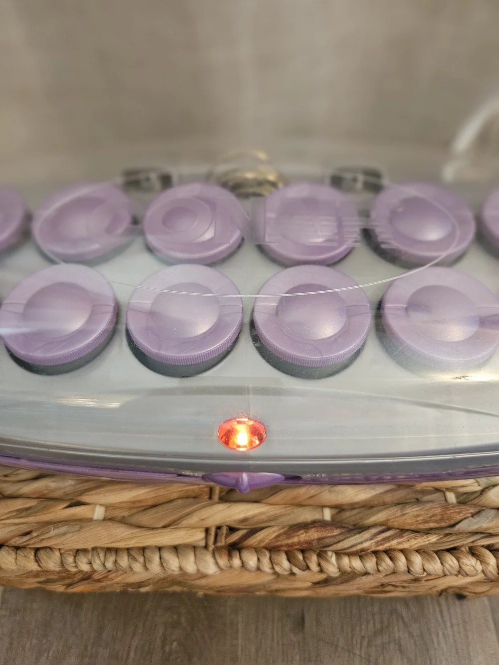 Conair Ion Shine Hot Rollers Set - Purple, Clean Works Well